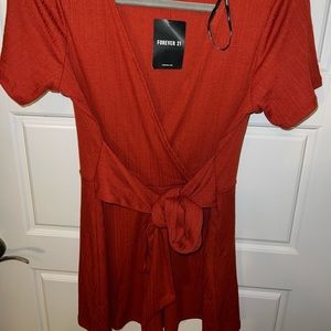 Brunt orange romper